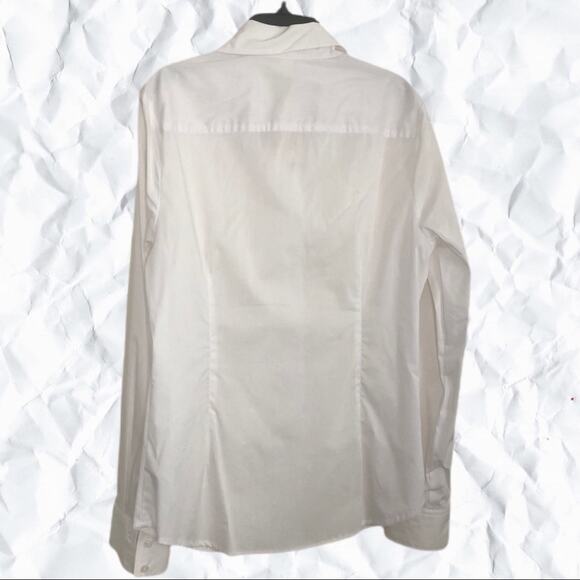 Forever 21 classic white button down shirt - size large - Picture 5 of 7